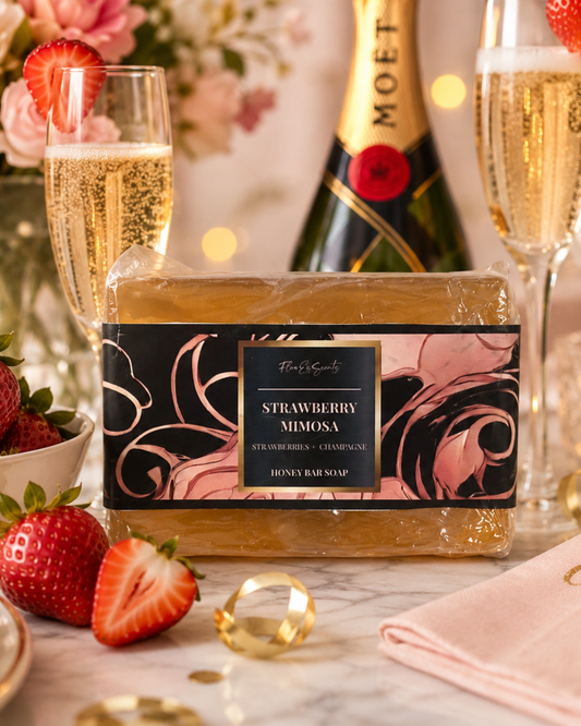 STRAWBERRY MIMOSA HONEY SOAP