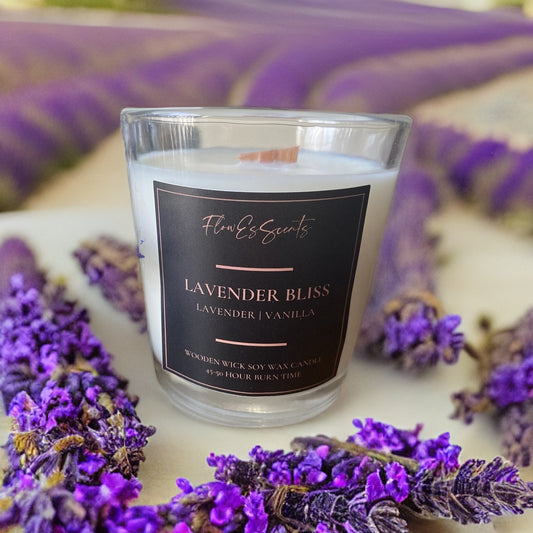 LAVENDER BLISS WOODEN WICK CANDLE